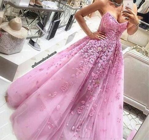 pink engagement dress