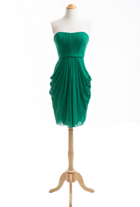Emerald Green Maid of Honor Dress