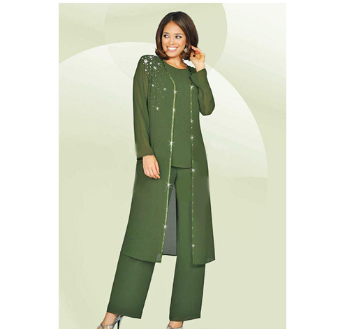 plus size green suit