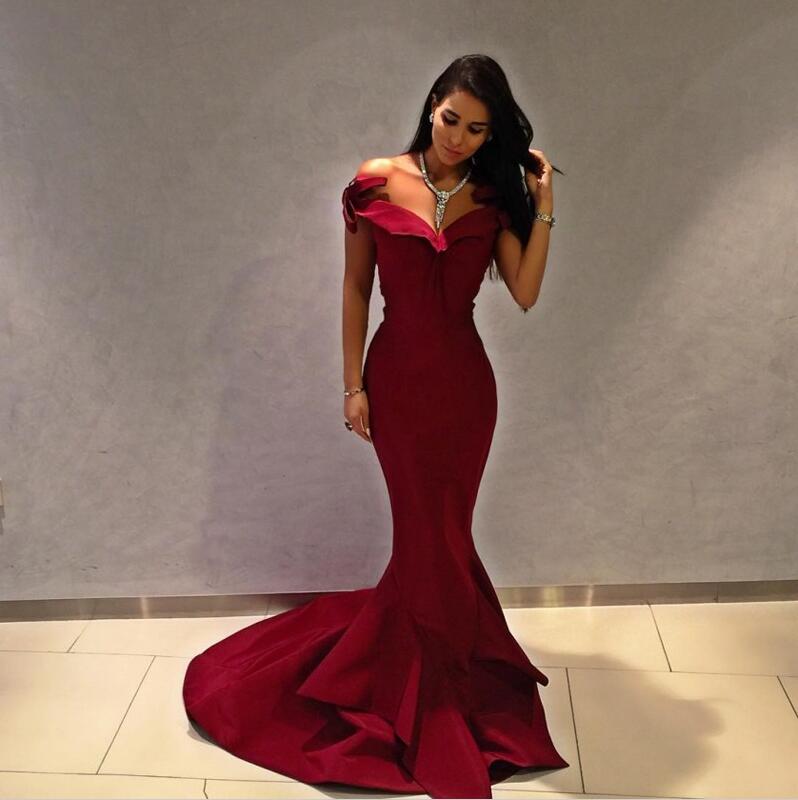 red prom dress bodycon