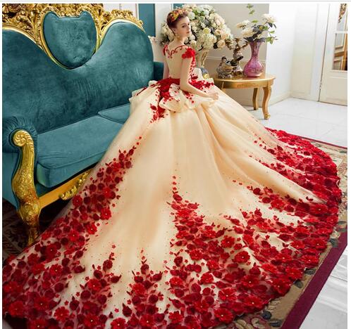 princess dress red