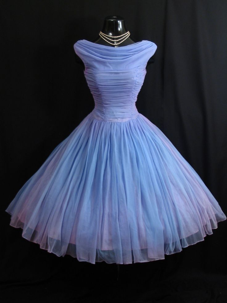 Vintage 1950s Short Tulle Dress With 