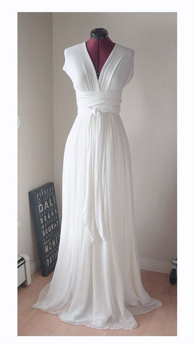 vintage chiffon wedding dress