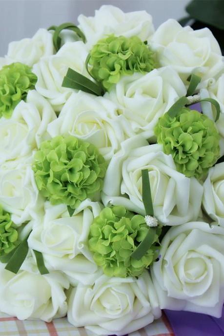 2016 Romantic Cute Garden Bridal Bridesmaid Flower Girl Artificial Flowers Handmade Flowers Bouquets Bridal Accessoty