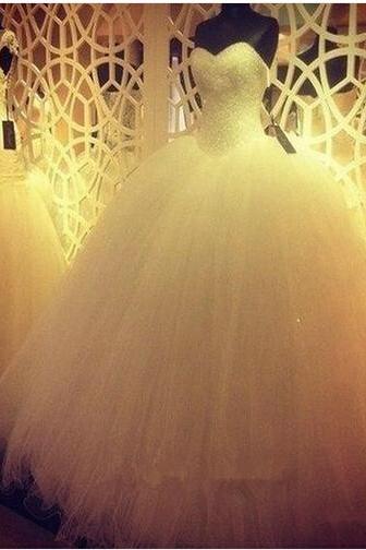 Robe De Mariage Princess Bling Luxury Crystals White Wedding Dress Gown 2016 Bridal Wedding Gown Vestido De Noiva custom made
