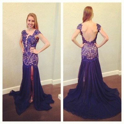 Purple Prom Dress,charming..