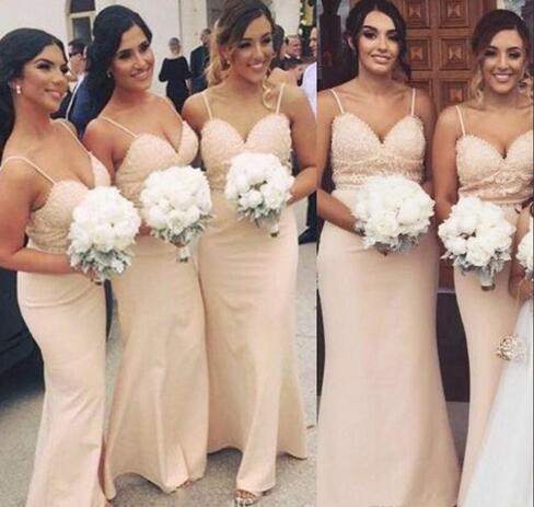 Pale Pink 2018 Bridesmaid Dresses For Summer Country Weddings 2018